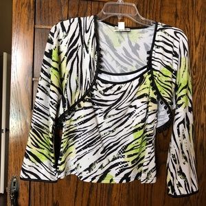 women’s tank with crop over top